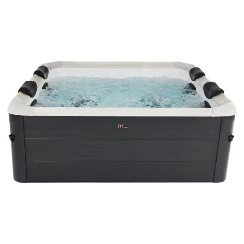 Spa idromassaggio rigida smart Wifi (180x180x65cm) 6 persone OSLO AERO PLUS Marrone effetto legno FOS063WAP