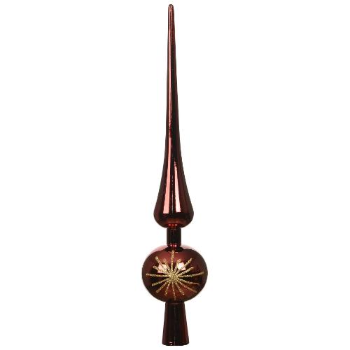 Puntale albero Natale Assortito Oxblood 029795