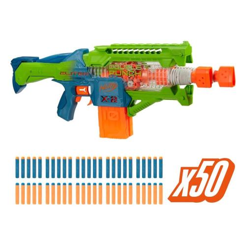 Fucile blaster Elite 2.0 Double Punch motor 50 cp (65cm) NERF F6363