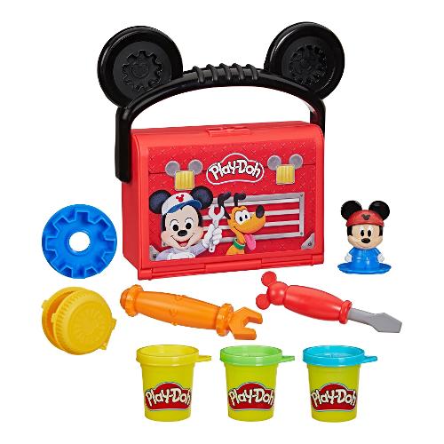 Pasta modellabile Playset Disney Junior On the Go 3 barattoli 56gr e accessori PLAY DOH G23265L00