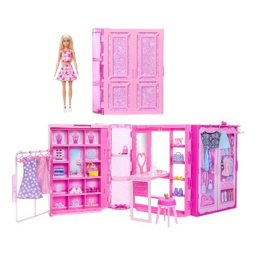 Set bambola Armadio dei Sogni con accessori BARBIE HXD58