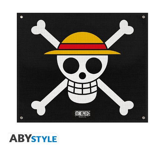 Bandiera Strawhat senza asta ONE PIECE Nero e Giallo ABYDCT032