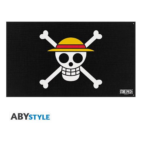 Bandiera Strawhat senza asta (60x50cm) ONE PIECE Nero e Giallo ABYDCT030