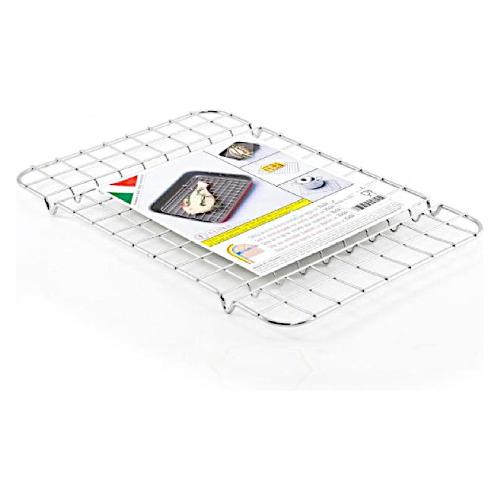 Griglia barbecue da forno per teglia ferro (28x20cm) Cromo lucido 330