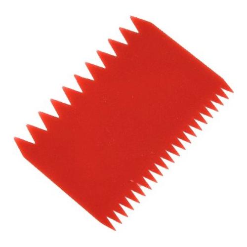 Raschietto Plastica a pettine (11x8cm) RA6RS