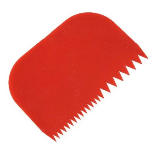 Raschietto Plastica 1 lato dentato  (14,5x10cm) RA5RS