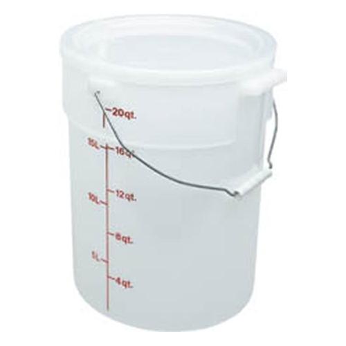 Secchio graduato con manico (21Lt) CAMROUNDS Bianco naturale PWB22148