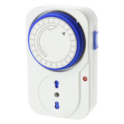 Presa programmabile timer giornaliero ( 2P+T 10/16A (bipasso std italiano) ) Bianco 09271