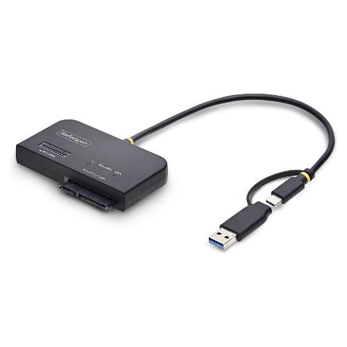 Adattatore computer NVMe e SATA a USB Black USB31CSAT3M2E
