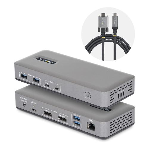 HUB 3 in 1 USB C Dual Monitor Grey 201UE USBC DOCK