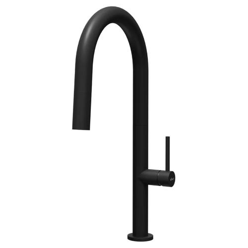 Miscelatore lavello doccetta estraibile KAI Black matt MOKKAIBK