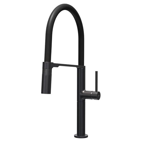 Miscelatore lavello doccetta estraibile NAMI Gun metal MOKNAMGM