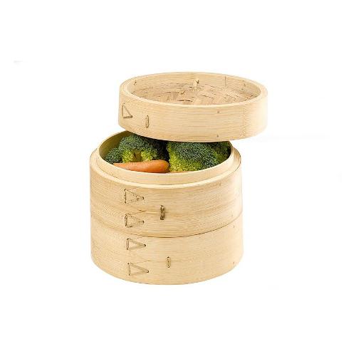 Cestello cuoci vapore Bamboo (18x14,5cm) EVA Set 3 Pz Naturale 070984