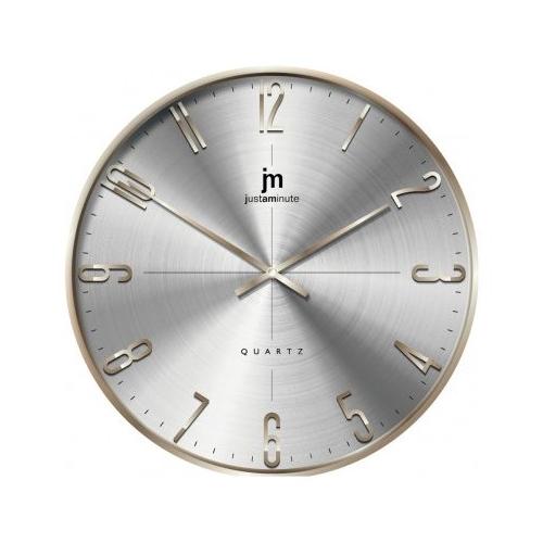 Orologio da parete (40cm) JUSTAMINUTE Alluminio spazzolato 00886C