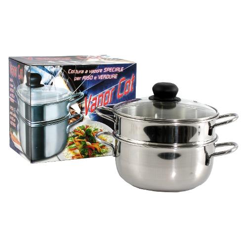 Vaporiera Inox risottiera (18cm) Cromo lucido 630 18