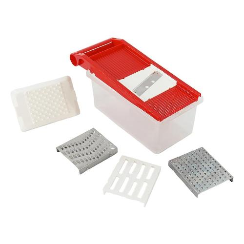 Affetta verdure MAGIC GRATER mandolina con contenitore Rosso 320