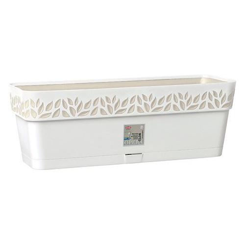 Cassetta piante con riserva acqua plastica (50x18x17cm) OPERA CLOE Bianco 94400