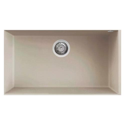 Lavello 1 vasca (76x44cm) QUADRA 130 SOTTOTOP Bianco soft Opaco LGQ13039BSO