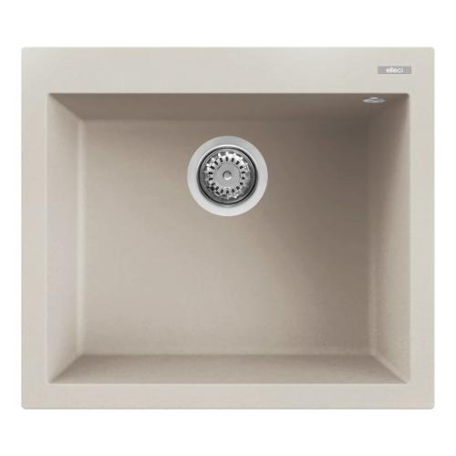 Lavello 1 vasca (57x50cm) QUADRA 105 Bianco soft Opaco LGQ10539