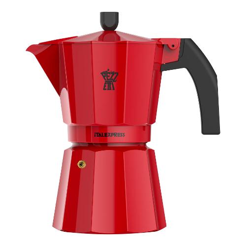 Caffettiera Alluminio 3 Tazze ITALEXPRESS Rosso 1361V