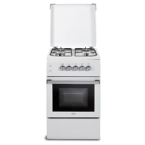 Cucina gas 4 zone Forno a Gas DL 554 GW2 White Classe A (50x50x83cm)