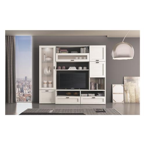 LAURA Parete soggiorno Larice bianco (245cm)