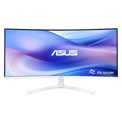 Monitor 34" ( LED 3440x1440 UWQHD 100Hz ) AIR IONIZER VU34WCIP W Curvo White 90LM0AIT B01M71