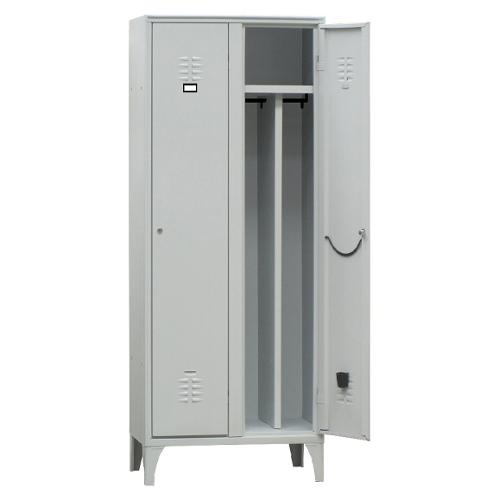 Armadio spogliatoio 2 Ante battenti Grigio RAL 7035 (70cm)