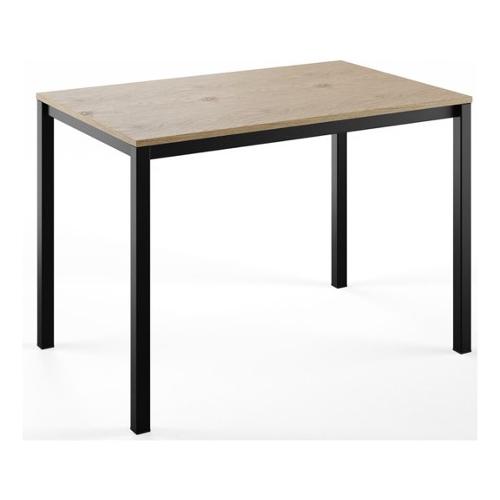 FAST Tavolo Allungabile Nero opaco e Rovere cadiz (110-160x70cm)