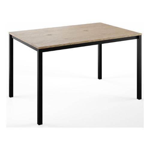 FAST Tavolo Allungabile Nero opaco e Rovere cadiz (130-180x85cm)