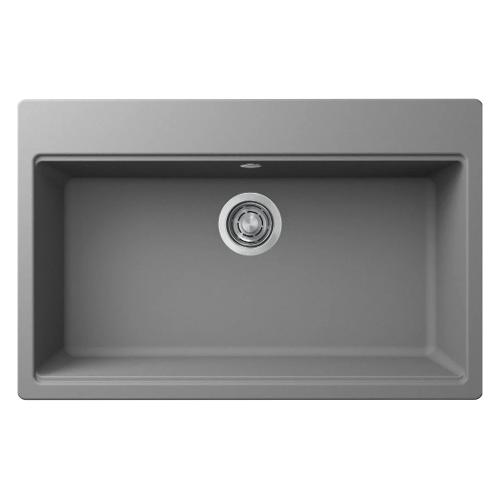 Lavello 1 vasca (79x51cm) TIME 130 Cemento Opaco LG213048