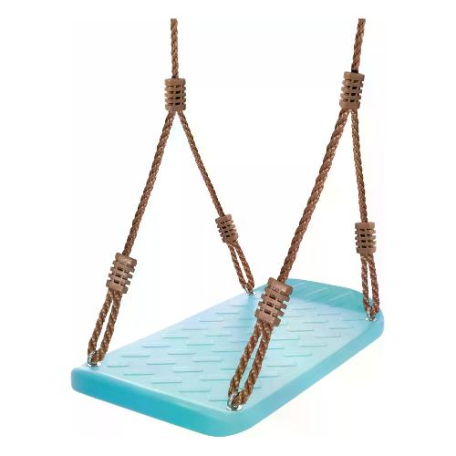 Sedile altalena corde ed agganci inclusi (max50Kg) Azzurro 44001