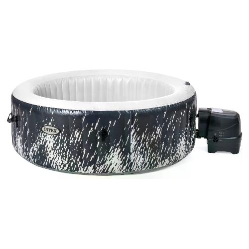 Spa idromassaggio Pure 140 getti (196x71cm) 4 persone GLOW DELUXE Bianco e Blu 28494