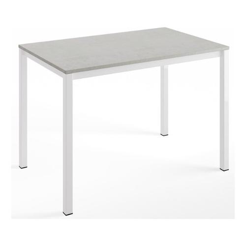 FAST Tavolo Allungabile Bianco lucido e Stucco bianco (110-160x70cm)