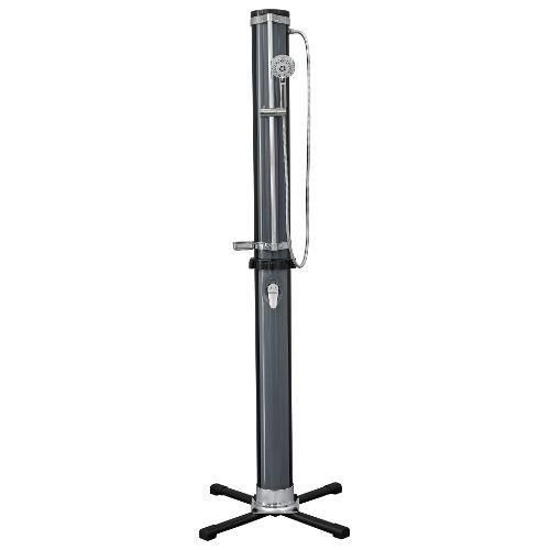 Doccia giardino con serbatoio 35 lt (63x63x218cm) SOLAR FLOW Nero e Cromo 58696 6