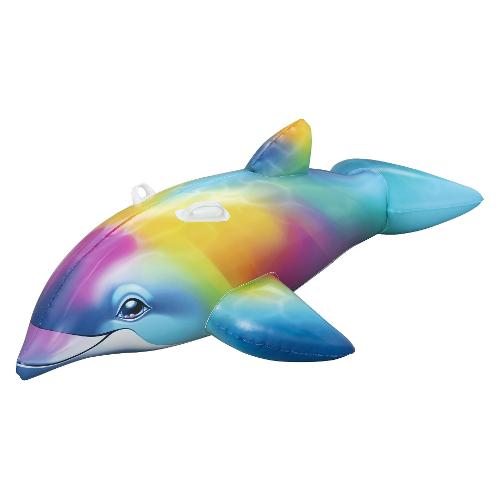 Cavalcabile delfino arcobaleno (173x84x46cm) Multicolore 41541
