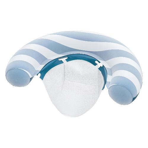Materassino gonfiabile con seduta in rete (96x67,5x19cm) COMFORT PLUSH Bianco e Azzurro 43852 8