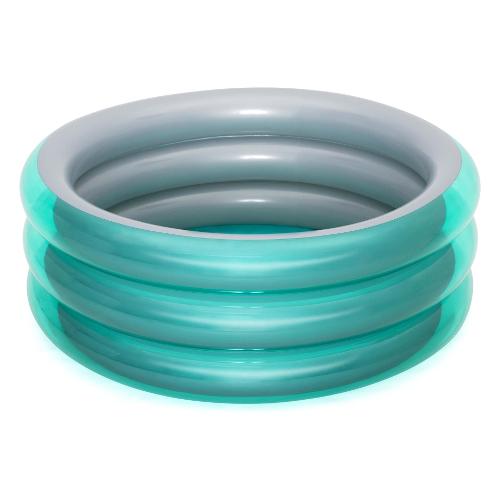 Piscina bimbo Big Metallic 3 anelli (150x53cm) Verde e Silver 51041