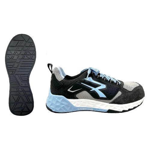 Scarpe antinfortunistica basse S1PS HI HRO FO SR ESD Arya (taglia 45 ) RED STRATOS Grigio e Azzurro RT20016-45