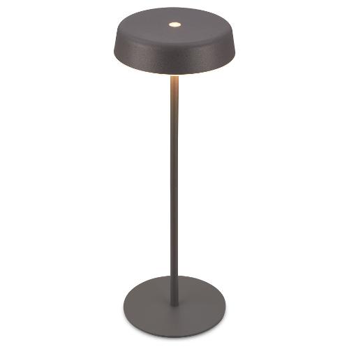 Lampada tavolo TABLE LAMPS Antracite (1 luce - 200 Lumen - 2 W - Bianco caldo) (IP44) (13x36,5cm) BT10035