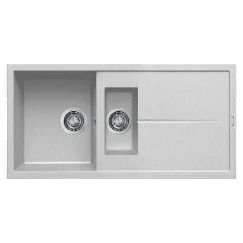 Lavello 1 vasca e mezza (98x48cm) UNICO 475 Nuvola Opaco LMU47579