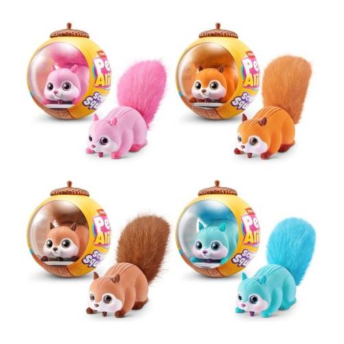 Peluche Scurry Squirrel Scoiattolo che corre PETS ALIVE Assortito ZUR9565