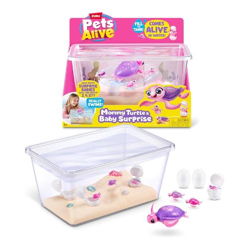 Mama Turtle & Baby Surprise Playset PETS ALIVE ZUR9560