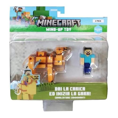 Personaggio con cavalcatura a carica Wind Up MINECRAFT Assortito MCR175779