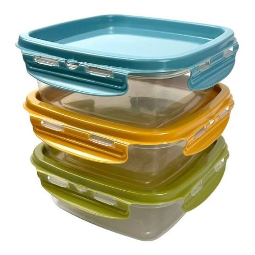 Set contenitori alimenti 3 pz (500ml) SNIPSLOCK Assortito Colori assortiti 090292