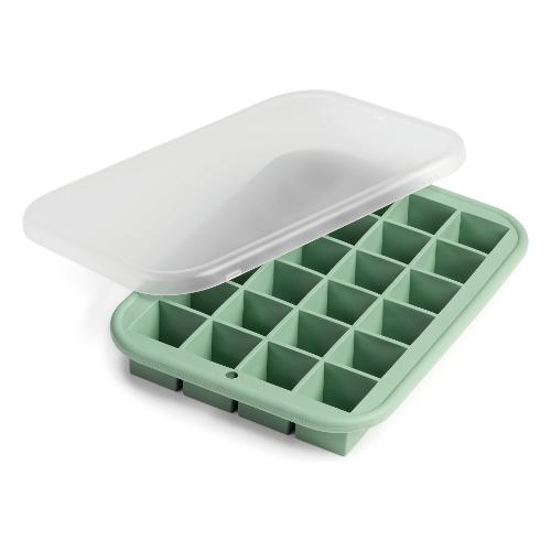 Forma ghiaccio 24 cubetti (25x25mm) con coperchio (19,5x14x3cm) DAILY Verde 356