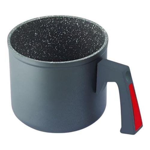 Bollilatte Alluminio antiaderente (1Lt) VIVÀ Grigio e Rosso 2260