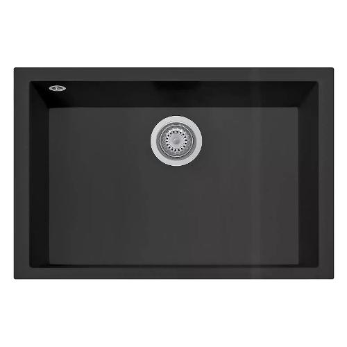 Lavello 1 vasca (69x44,3cm) CUBE Nero Matt Opaco ON6910ST26