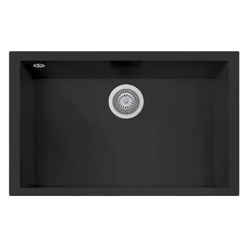 Lavello 1 vasca (76x43,5cm) CUBE Nero Matt Opaco ON7610ST26