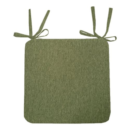 Cuscino seduta misto cotone Trill Verde 44 (43x43x5cm) Sfoderabile